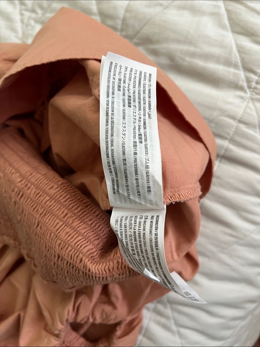 ABERCROMBIE & Fitch Blush Drama Puff Sleeve Poplin Top with O-Ring Small NWT - Picture 15 of 16